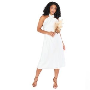 Show me your Mumu Jasmine Halter Midi Dress Size:S